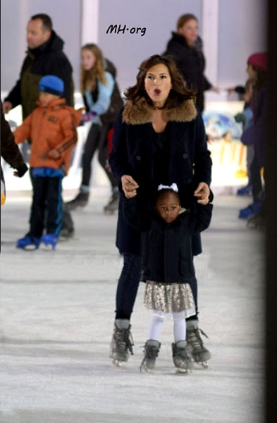 2014 Skating With Her Family & Friends